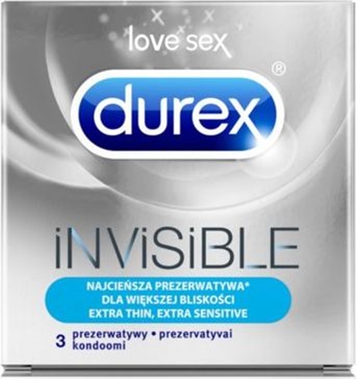 Изображение Durex  Invisible Extra Thin super cienkie prezerwatywy 10szt
