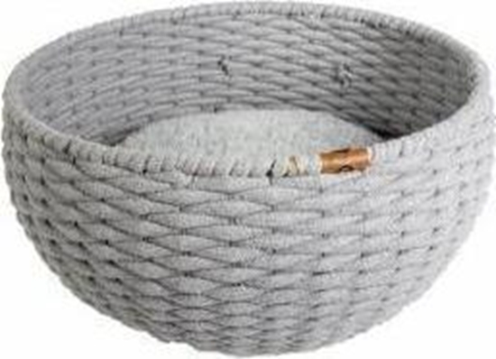 Picture of Duvo+ DUVO+ LEGOWISKO PLECIONE OWAL SZARE 45x34x16cm