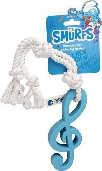 Изображение Duvo+ Duvo+ Smerfy Zabawka Gumowa Klucz Wiolinowy 42.5x6.2x2.5cm