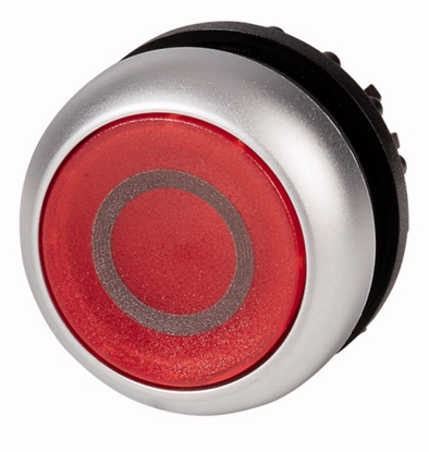 Picture of Eaton M22-DL-R-X0 electrical switch Pushbutton switch Black, Metallic, Red