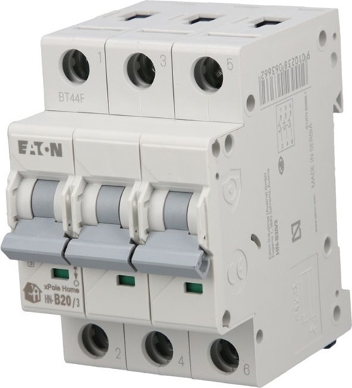 Picture of Eaton Wycznik nadprdowy 3P B 20A 6kA AC xPole Home HN-B20/3 194882