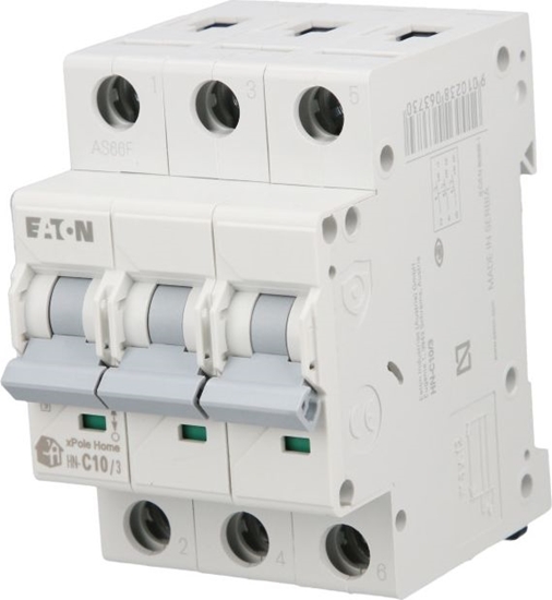 Picture of Eaton Wycznik nadprdowy 3P C 10A 6kA AC xPole Home HN-C10/3 194889