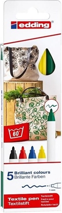 Attēls no Edding Markery do tkanin 5 kol. podstawowych etui EDDING