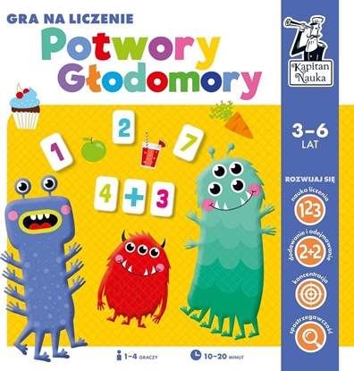 Изображение Edgard Kapitan Nauka. Potwory godomory. Gra na liczenie