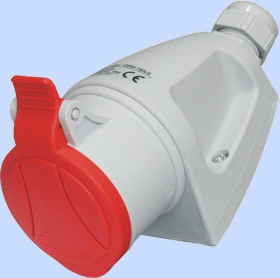 Изображение Elektromet Gniazdo stae MINI z dawikiem 400V czerwone GSM-32/4 (921866)