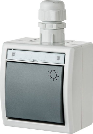 Изображение Elektro-Plast cznik wiato Aquant zwierny hermetyczny szary (1204-65)