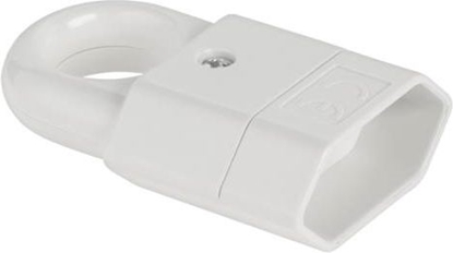 Attēls no Elgotech Gniazdo przenone z uchwytem b/u Euro 2,5A 250V biae GP2C