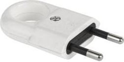 Picture of Elgotech Wtyczka paska z uchwytem b/u Euro 2,5A 250V biaa (WTP2C)