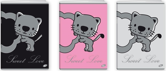 Picture of Elisa Zeszyt A5/32K kratka SWEET LOVE MIX (20szt)