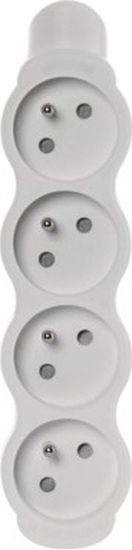 Picture of Emos Gniazdo przenone 4x z/u biae (P0400N)