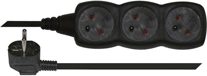 Изображение Emos Przeduacz z uziemieniem 3 gniazda 3m czarny (PC0313)