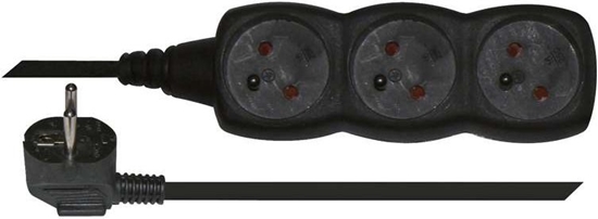 Изображение Emos Przeduacz z uziemieniem 3 gniazda 3m czarny (PC0313)