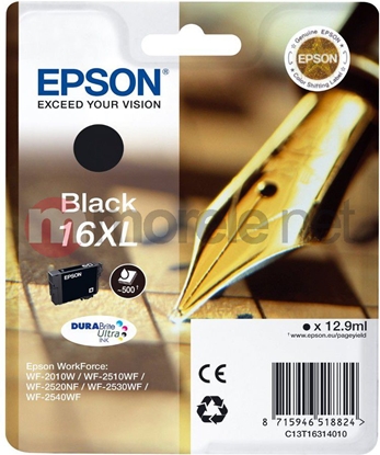 Picture of Epson Pen and crossword Singlepack Black 16XL DURABrite Ultra Ink