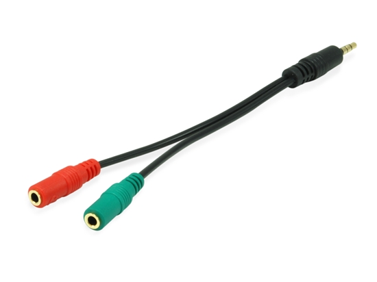 Picture of Equip 147943 audio cable 1.5 m 2 x 3.5mm 3.5mm Black