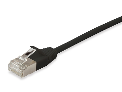 Attēls no Equip Cat.6A F/FTP Slim Patch Cable, 0.5m, Black