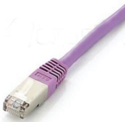 Attēls no Equip Cat.6A Platinum S/FTP Patch Cable, 0.5m, Purple