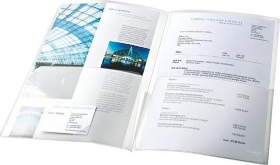 Изображение Esselte Podwójne ofertówki na dokumenty, 180 mic Esselte, 5 szt. 17324