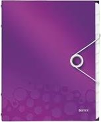 Picture of Esselte Teczki z 12 przegródkami Leitz Wow fioletowy (4634-00-62)