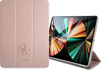 Attēls no Etui na tablet Guess Etui Guess GUIC12PUSASPI Apple iPad Pro 12.9 2021 (5. generacji) Book Cover różowy/pink Saffiano Collection