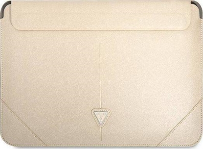Attēls no Etui na tablet Guess Guess Sleeve GUCS14PSATLE 13/14" beowy /beige Saffiano Triangle Logo