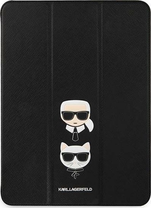 Изображение Etui na tablet Karl Lagerfeld Etui Karl Lagerfeld KLFC11OKCK Apple iPad Pro 11 2021 (3. generacji) Book Cover czarny/black Saffiano Karl&Choupette