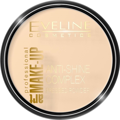 Изображение Eveline EVELINE_Art Make-Up Anti-Shine Complex Pressed Powder matujący puder mineralny z jedwabiem 30 Ivory 14g