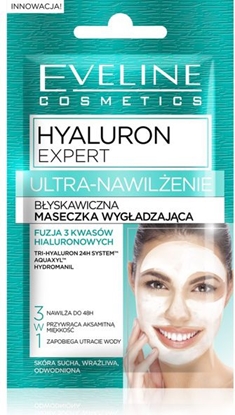 Attēls no Eveline Hyaluron Expert Ultra-Nawilenie Maseczka wygadzajca byskawiczna 2x5ml