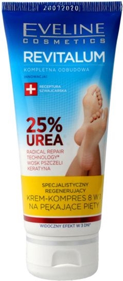Picture of Eveline Revitalum 25% Urea Krem-kompres regenerujcy 8w1 na pkajce pity 100ml
