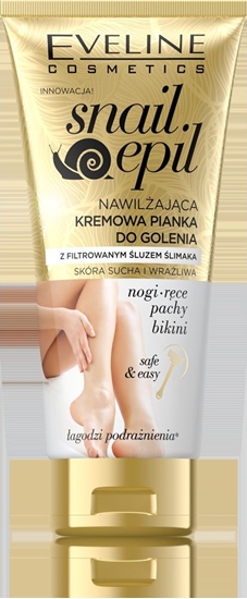 Изображение Eveline Snail Epil pianka do depilacji ze luzem limaka skóra sucha i wraliwa 175ml