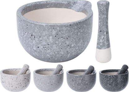 Attēls no Excellent Houseware Modzierz do przypraw ceramiczny 10,5 cm z tuczkiem