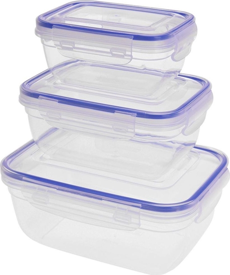 Picture of Excellent Houseware Pojemnik do ywnoci z uszczelk ZESTAW 3 szt. uniwersalny