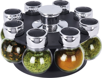 Attēls no Excellent Houseware Stojak na PRZYPRAWY póka przyprawnik pojemniki 8x uniwersalny