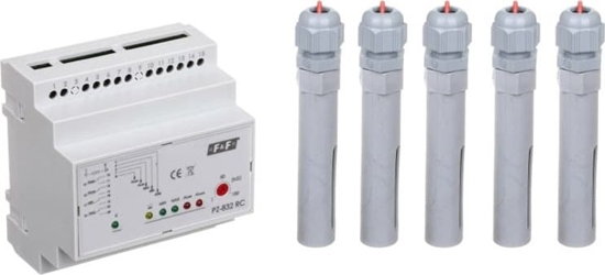 Picture of F&F Przekanik kontroli poziomu cieczy 16/8A 2x2P 1-100kOhm z regulacj czuoci PZ-832RC