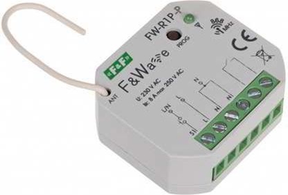 Attēls no F&F Radiowy pojedynczy przekanik bistabilny monta P/t 85-265V AC/DC multifunkcyjny (FW-R1P-P)