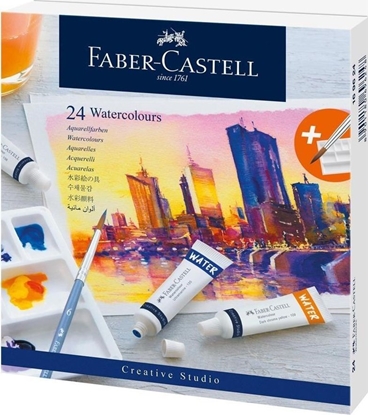 Изображение Faber-Castell Farby akwarelowe CS w tubkach 24 kolory