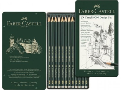 Attēls no Faber-Castell Oówek Castell 9000 Design 12 Sztuk Opakowanie Metalowe Faber-Castell (119064 FC)