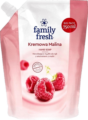 Изображение Family Fresh FAMILY FRESH_Hand Soap nawilżające mydło do rąk Kremowa Malina Refill 750ml