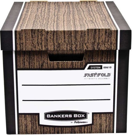 Picture of Fellowes Bankers Box WOODGRAIN - pudło na archiwa FastFold, (0061001)