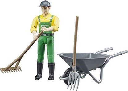 Attēls no Figurka Bruder BRUDER figure set farmer with accessories - 62610
