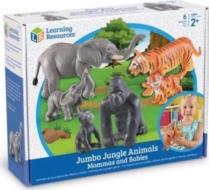 Attēls no Figurka Learning Resources Jumbo Mamy i Dzieci - Zwierzęta z Dżungli (LER0839)