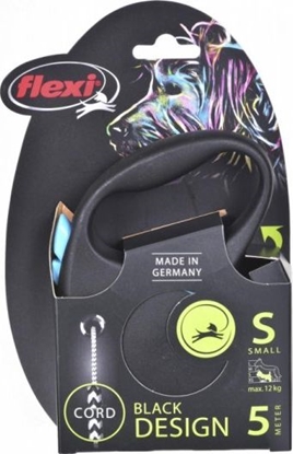Изображение Flexi Smycz automatyczna Black Design S linka 5 m kol. niebieski