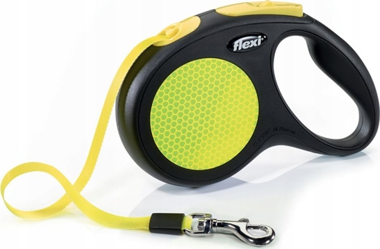 Picture of Flexi Smycz automatyczna FLEXI NEON REFLECT tama L 5m