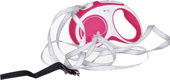 Изображение Flexi Smycz automatyczna New Comfort S tama 5 m kol. czerwony