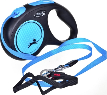 Изображение Flexi Smycz automatyczna New Neon M tama 5 m kol. niebieski