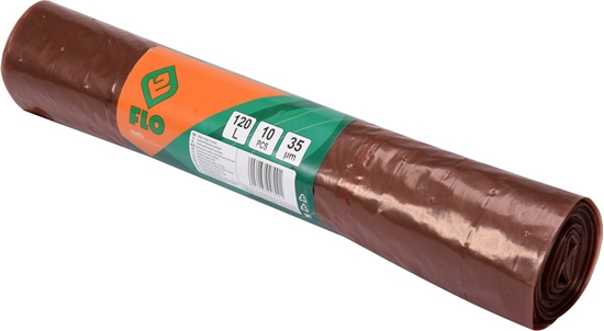 Изображение Flo Worki perforowane 120L na traw i odpady ogrodowe 10szt. (09483)