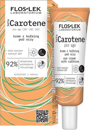 Attēls no Floslek FLOSLEK_Beta Carotene Eye Cream With Caffeine krem pod oczy z kofein 30ml