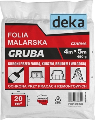 Attēls no Folia malarska EPM Folia malarska gruba 4*5 m czarny