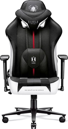 Picture of Fotel Diablo Chairs X-PLAYER 2.0 Normal Size Czarno-biały