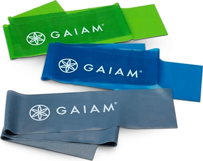 Attēls no Gaiam Flex 59180 róne poziomy oporu w zestawie wielokolorowy 3 szt.