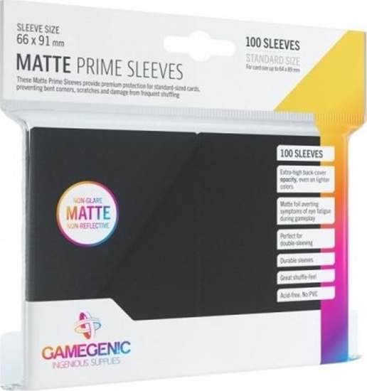 Picture of Gamegenic Gamegenic: Matte Prime CCG Sleeves (66x91 mm) - Black, 100 sztuk